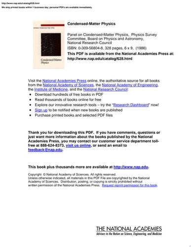 Condensed-Matter Physics