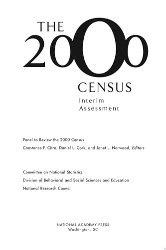 2000 Census Interim Assessment