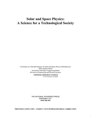 Solar and Space Physics