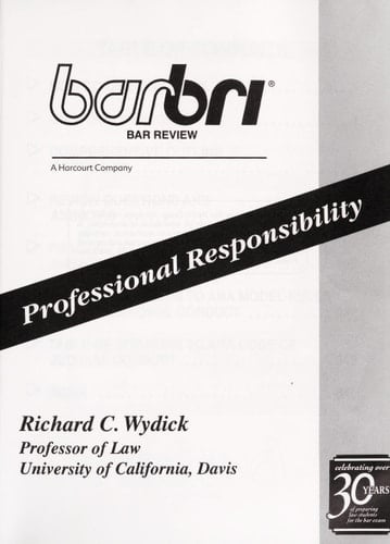 Barbri Bar Review Professional Responsibility