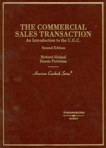 commercial sales transaction: an introduction to the U.C.C.