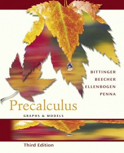 Precalculus Graphs and Models Graphing Calculator Manual Package