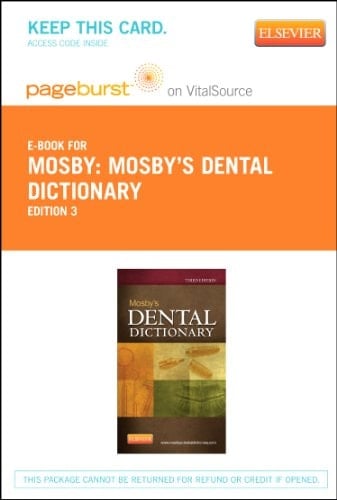 Mosby's Dental Dictionary - Elsevier eBook on VitalSource (Retail Access Card)