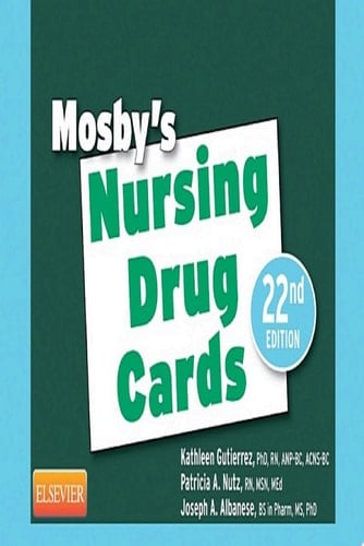 Mosby's Nursing Drug Cards E-Book