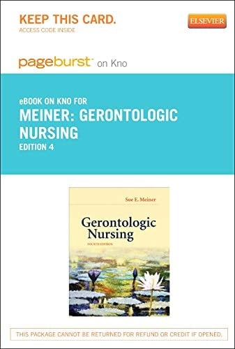 Gerontologic Nursing - Elsevier eBook on Intel Education Study (Retail Access Card)