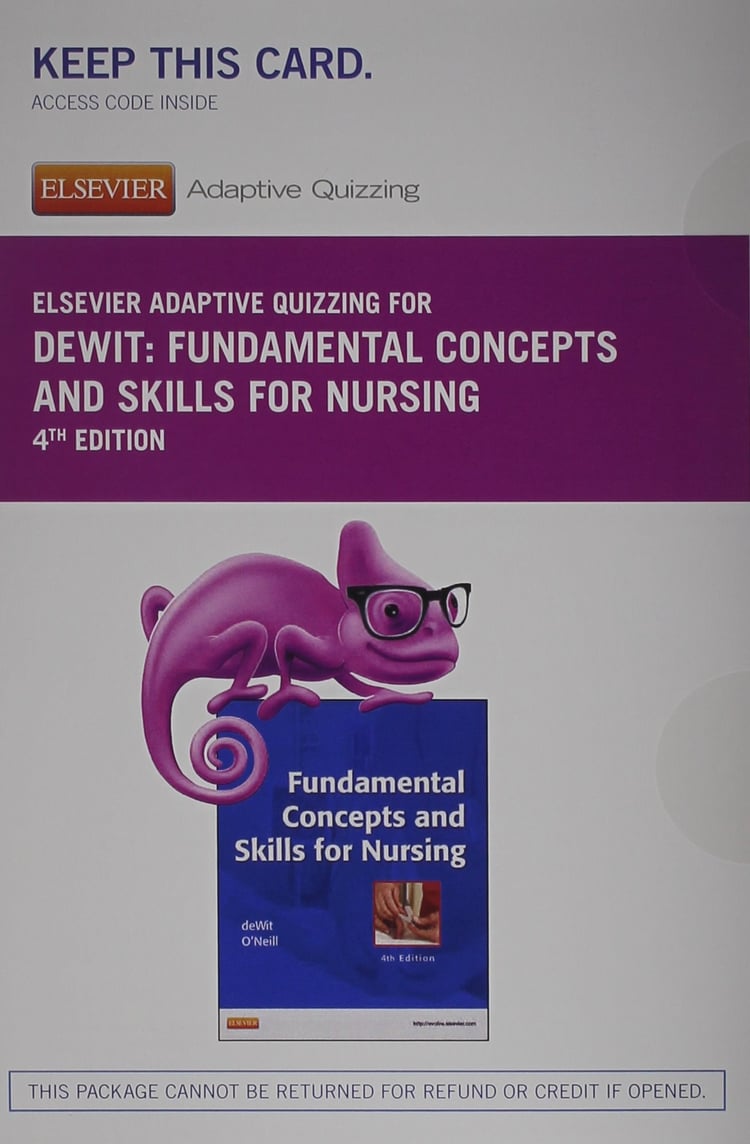 Elsevier Adaptive Learning + Elsevier Adaptive Quizzing for Fundamental Concepts and Skills for Nursing Access Cards