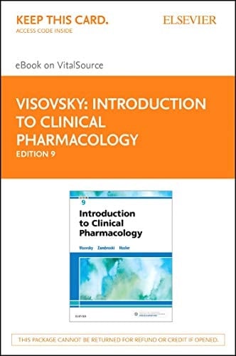 Introduction to Clinical Pharmacology Elsevier eBook on VitalSource (Retail Access Card)