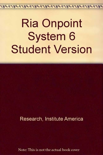 Ria Onpoint System 6 Student Version