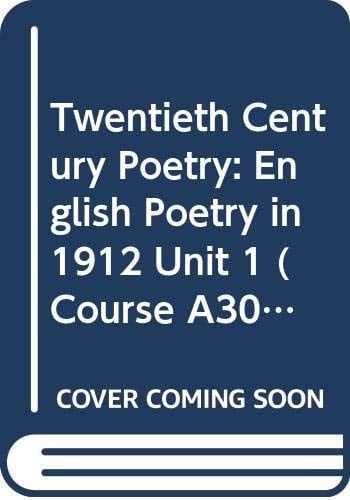 English Poetry in 1912