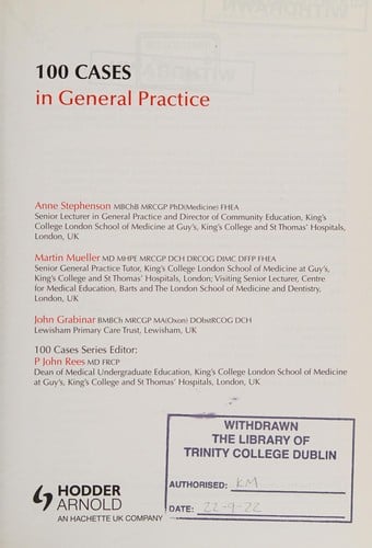 100 cases in general practice