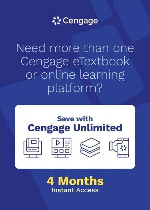 Cengage Unlimited, 1 term (4 months) Instant Access