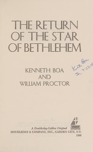 The Return of the Star of Bethlehem