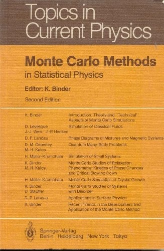 Monte Carlo Methods: In Statistical Physics (Topics in Current Physics)