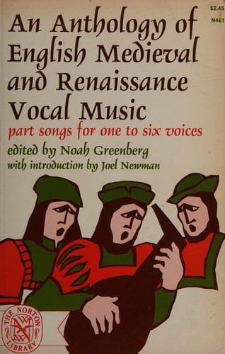 Anthology of English Medieval and Renaissance Vocal Music