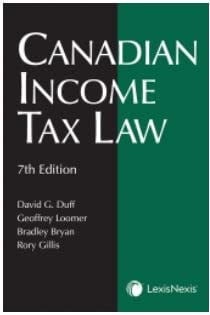 Canadian Income Tax Law