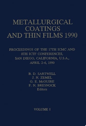 Metallurgical Coatings and Thin Films 1990