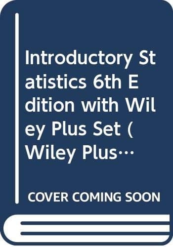 Introductory Statistics with Wiley Plus Set