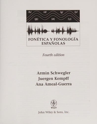Fonética y fonología españolas