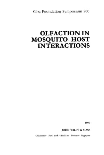 Olfaction in Mosquito-Host Interactions