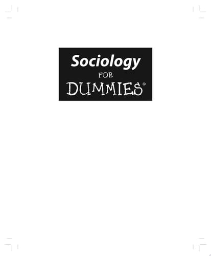 Sociology For Dummies
