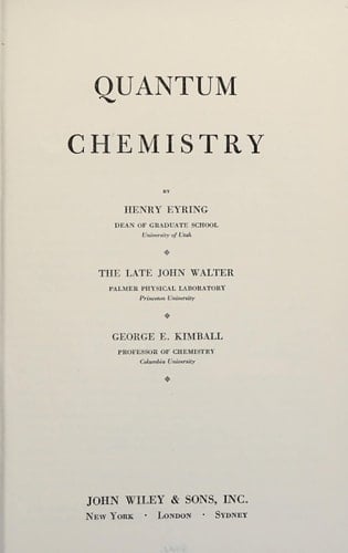 Quantum Chemistry