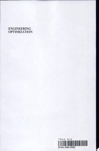 Engineering Optimization Theory and Practice