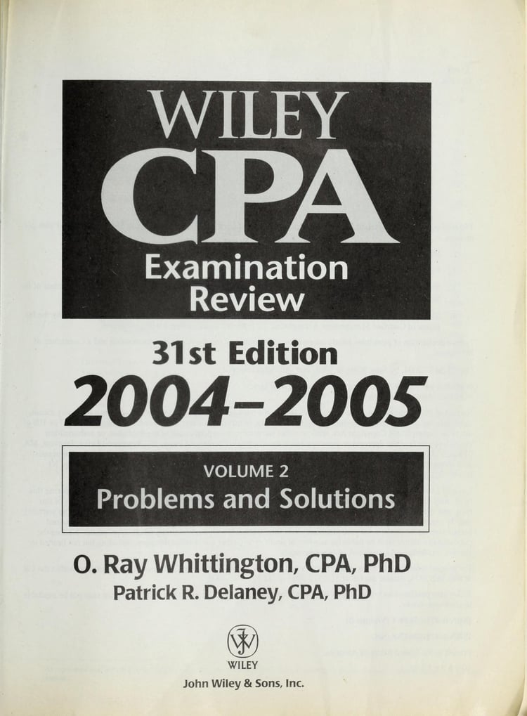 Wiley CPA Examination Review, Set
