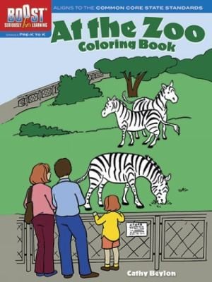 At The Zoo Coloring Book