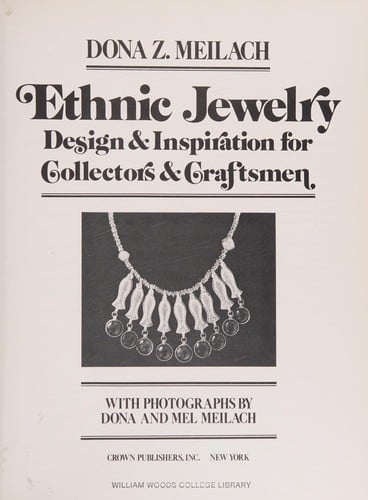 Ethnic Jewelry: Design and Inspiration for Collectors & Craftsmen