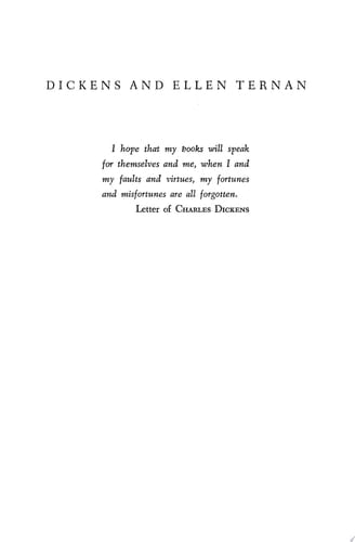 Dickens and Ellen Ternan