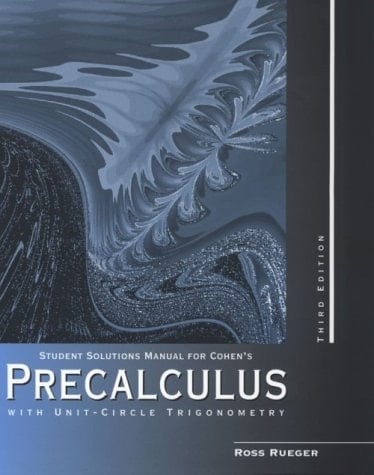 Precalculus with Unit Circle Trigonometry
