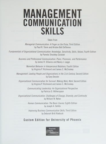 Management Communication Skills
