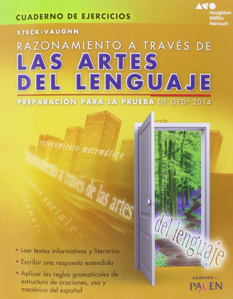 Steck-Vaughn razonamiento a través de las artes del lenguaje preparación para la prueba de GED 2014 : cuaderno de ejercicios