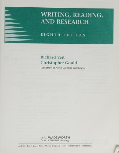 Writing, Reading, and Research