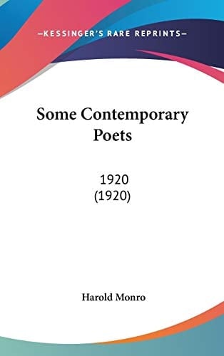 Some Contemporary Poets: 1920 (1920)