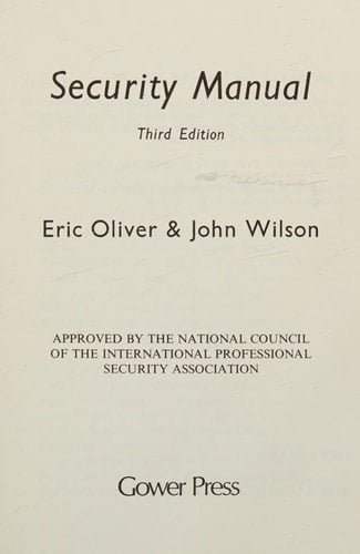 Security Manual