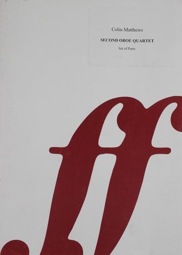 Oboe Quartet No. 2: Parts (Faber Edition)