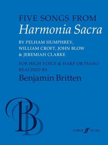 Five Songs from Harmonia Sacra: High Voice, Harp or Piano (Faber Edition)