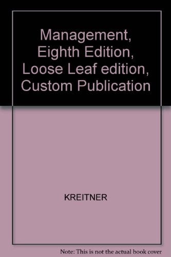 Management, Eighth Edition, Loose Leaf edition, Custom Publication