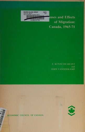 The economic causes and effects of migration: Canada, 1965-71