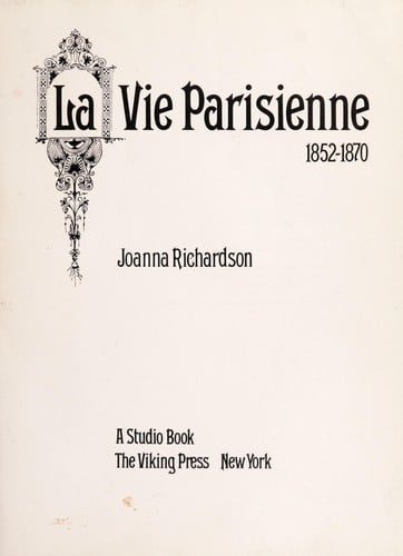 La  Vie Parisienne (A Studio book) (A Studio book)