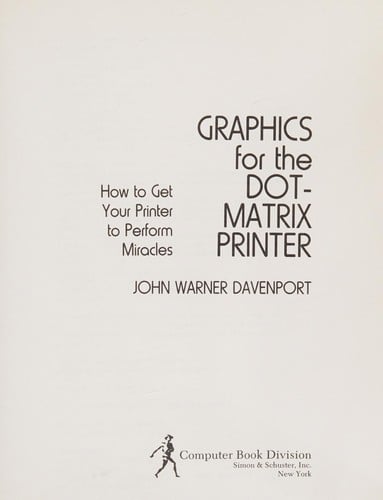 GRAPHICS DOT MATRIX PRIMER