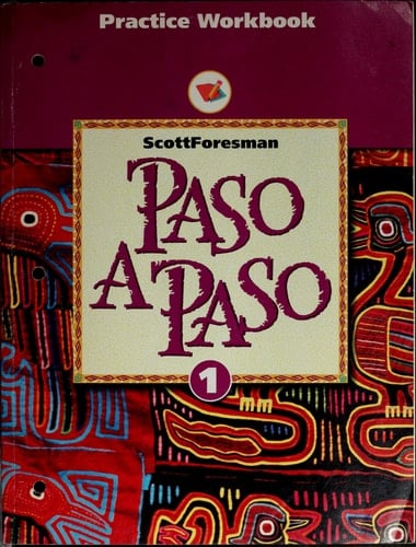 Paso a Paso 1996 Spanish Practice Sheet Student Workbook Level