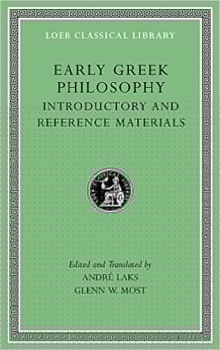 Early Greek Philosophy, Volume I