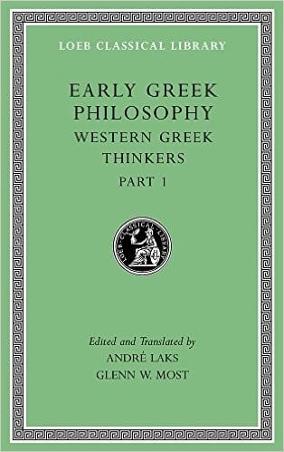 Early Greek Philosophy, Volume IV