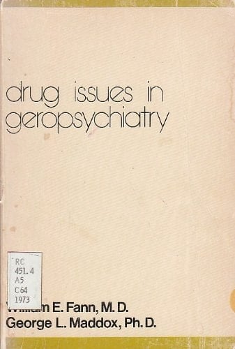 Drug Issues in Geropsychiatry