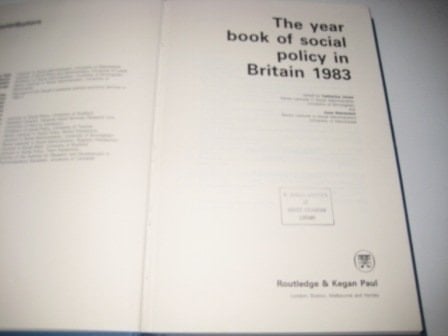 The Yearbook of Social Policy, 1983