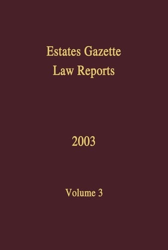 EGLR 2003 4 Vols