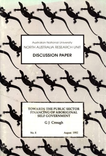 Towards the Public Sector Financing of Aboriginal Self Government