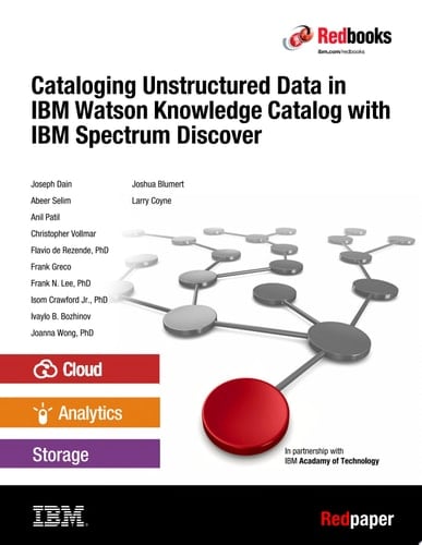 Cataloging Unstructured Data in IBM Watson Knowledge Catalog with IBM Spectrum Discover